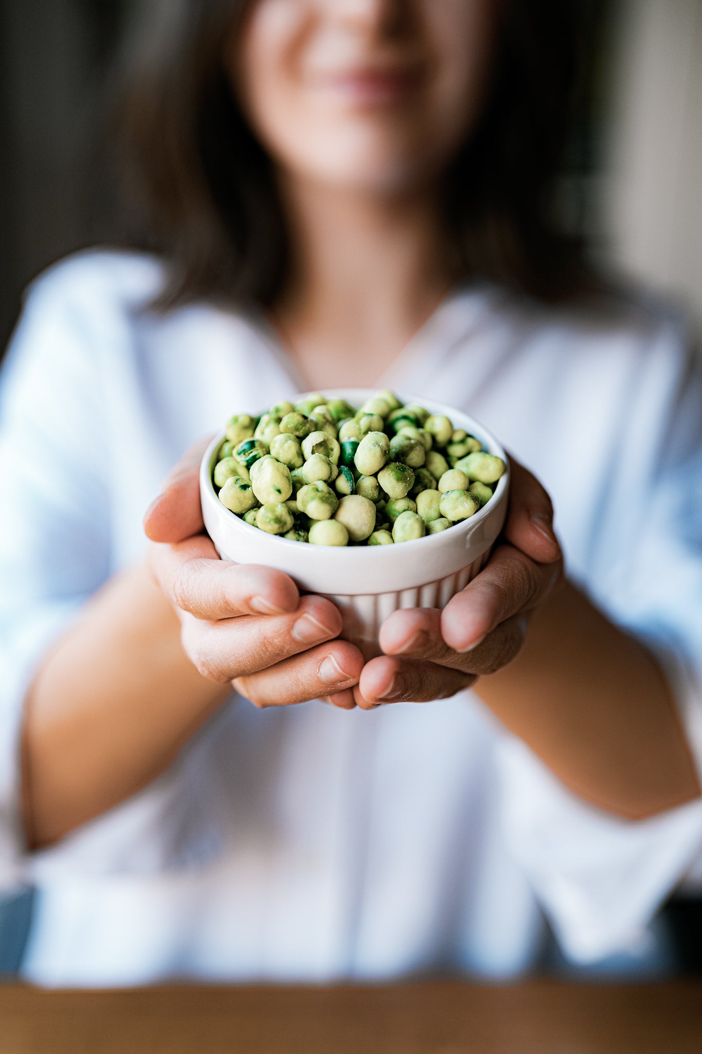 Žirniai Wasabi skonio apvalkale